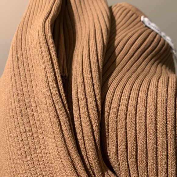 Anine Bing Tan Rib Knit Midi dress - Picture 8 of 16